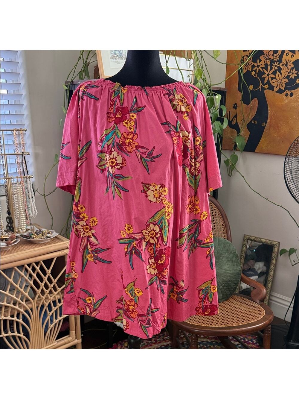 Free People Jodi Sunrise Combo Floral Boho Hippie Garden Cottage Mini Dress